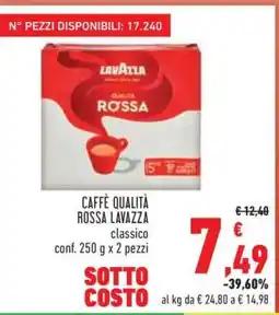 Conad CAFFÈ QUALITÀ ROSSA LAVAZZA offerta