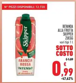 Conad Bevanda alla frutta Skipper Zuegg offerta