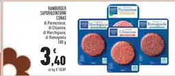 Conad Hamburger Sapori&Dintorni Conad offerta