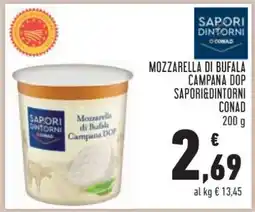 Conad Mozzarella di Bufala Campana DOP Sapori&Dintorni Conad offerta