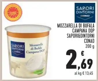 Conad Mozzarella di Bufala Campana DOP Sapori&Dintorni Conad offerta