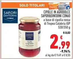 Conad Cipolle in Agrodolce Sapori&Dintorni Conad offerta