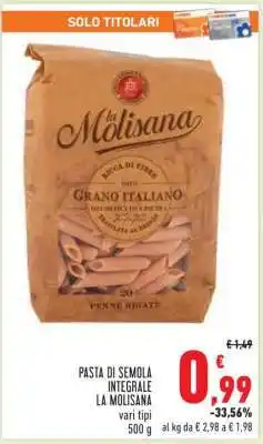 Conad PASTA DI SEMOLA INTEGRALE LA MOLISANA offerta