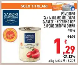 Conad Pomodoro San Marzano dell'Agro Sarnese - Nocerino DOP Sapori&Dintorni Conad offerta
