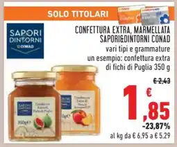 Conad Confettura Extra, Marmellata Sapori&Dintorni Conad offerta