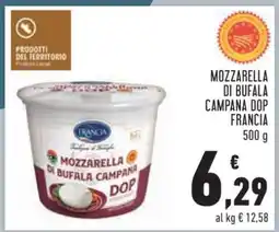 Conad MOZZARELLA DI BUFALA CAMPANA DOP FRANCIA offerta