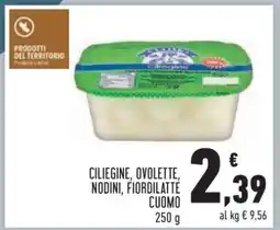 Conad CILIEGINE, OVOLETTE, NODINI, FIOR DI LATTE CUOMO offerta