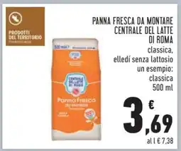 Conad Panna Fresca da Montare Centrale del Latte di Roma offerta