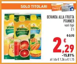 Conad Bevanda alla frutta Pfanner offerta