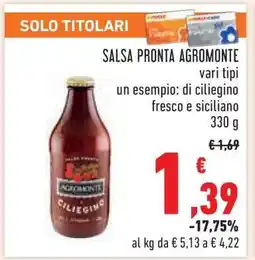 Conad Salsa Pronta Agromonte offerta