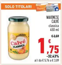 Conad MAIONESE CALVÈ offerta