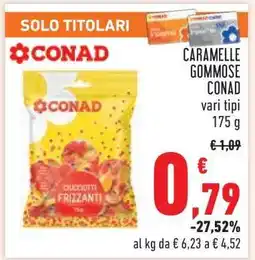 Conad CARAMELLE GOMMOSE CONAD offerta