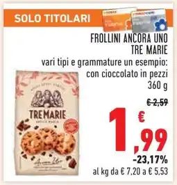 Conad FROLLINI ANCORA UNO TRE MARIE offerta