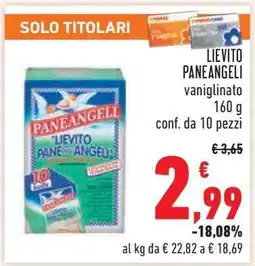 Conad Lievito Paneangeli vanigliato offerta