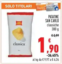 Conad Patatine San Carlo offerta