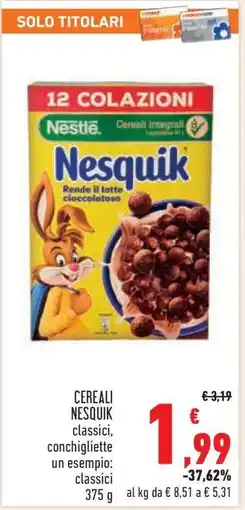 Conad CEREALI NESQUIK offerta