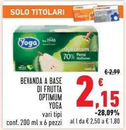 Conad Bevanda a base di frutta Optimum Yoga offerta