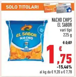 Conad Nacho Chips El Sabor offerta