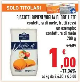 Conad Biscotti Ripieni Voglia di Ore Liete offerta