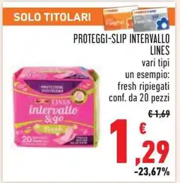 Conad PROTEGGI-SLIP INTERVALLO LINES offerta