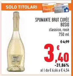 Conad SPUMANTE BRUT CUVÈE BOSIO offerta