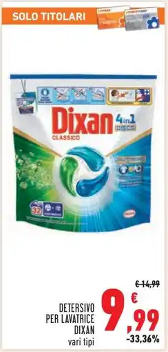 Conad Detersivo per lavatrice Dixan offerta