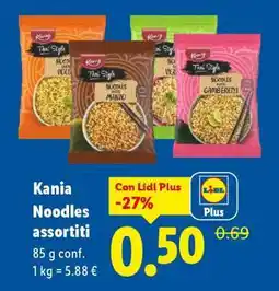 Lidl Kania Noodles assortiti offerta