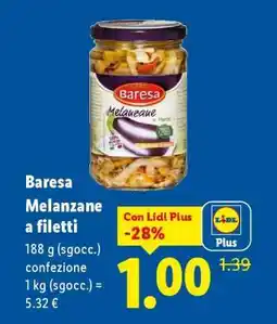 Lidl Baresa Melanzane a filetti offerta