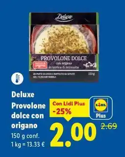 Lidl Deluxe Provolone dolce con origano offerta
