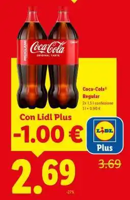Lidl Coca Cola Regular offerta