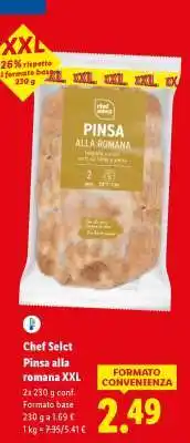 Lidl Chef Select Pinsa alla romana XXL offerta