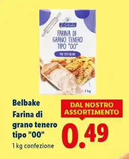 Lidl Belbake Farina di grano tenero tipo “00” offerta
