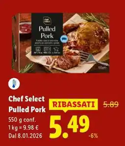 Lidl Chef Select Pulled Pork offerta