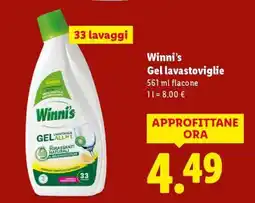 Lidl Winni's Gel lavastoviglie offerta