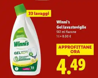 Lidl Winni's Gel lavastoviglie offerta