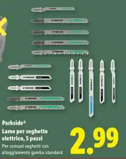 Lidl Parkside Lame per seghetto elettrico, 5 pezzi offerta