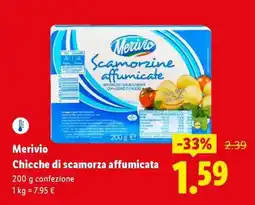 Lidl Merivio Chicche di scamorza affumicata offerta