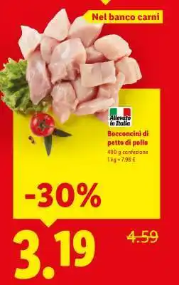 Lidl Bocconcini di petto di pollo offerta
