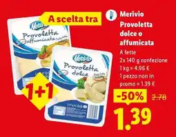 Lidl Merivio Provoletta dolce o affumicata offerta