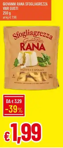 Galassia Giovanni rana sfogliagrezza offerta