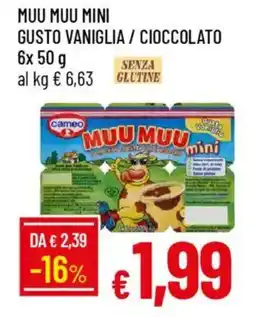 Galassia Muu muu mini gusto vaniglia / cioccolato offerta