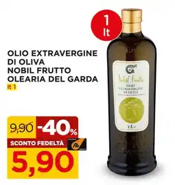 Alì Supermercati Olio extravergine di oliva nobil frutto OLEARIA DEL GARDA offerta