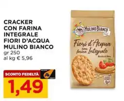 Alì Supermercati Cracker con farina integrale fiori d'acqua MULINO BIANCO offerta