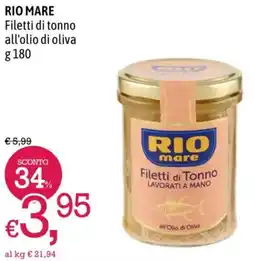 A&O RIO MARE Filetti di tonno all'olio di oliva offerta