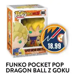 New Wondertech Funko pocket pop dragon ball z goku offerta