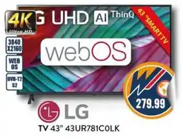 New Wondertech LG TV 43" 43UR781COLK offerta