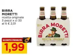 Alì Supermercati Birra MORETTI offerta