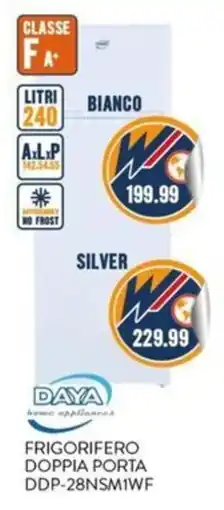 New Wondertech DAYA FRIGORIFERO DOPPIA PORTA DDP-28NSM1WF offerta