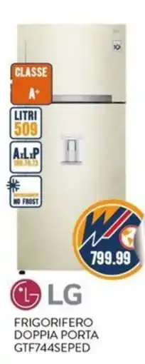 New Wondertech LG FRIGORIFERO DOPPIA PORTA GTF744SEPED offerta