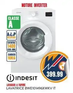 New Wondertech INDESIT LAVAGGIO A VAPORE LAVATRICE BWE101496XWKV IT offerta